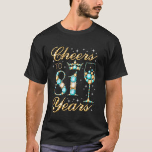 T-shirt À 81 Ans 81e Fête d'Anniversaire Femme Princesse