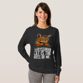 T-shirt A abyssinian cat is the boss of me (Devant entier)