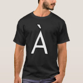 T-shirt À Alphabet lettre accent majuscule mot majuscule n (Devant)