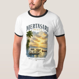 T-Shirt à anneau de base de la plage de Mertasari