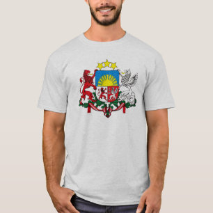 T-shirt à armoiries de Lettonie