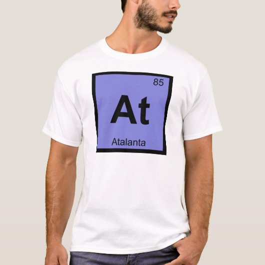 T-shirt A - Atalanta Grecque Chimie Tableau Périodique (Devant)