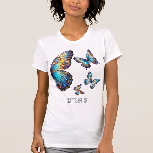 T-shirt A attrapé des papillons. (Devant)