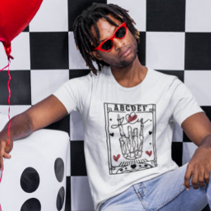 T-shirt A B C D E F Vous La Saint Valentin est drôle