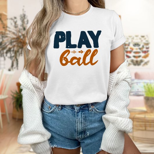 T-shirt à balle, baseball d'été