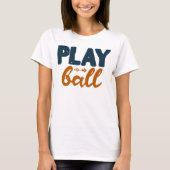 T-shirt à balle, baseball d'été (Devant)