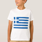 T-shirt A bas prix ! Drapeau de la Grèce (Devant)