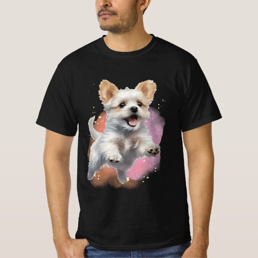 T-shirt à base de raisins de chien (Devant)