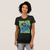 T-shirt A Bee & Forget-me-not Flowers (Devant entier)