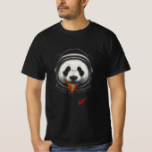 T-shirt A black and white panda bear wearing a space suit (Devant)