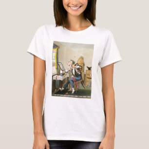 T-shirt A Blunt Razor, pub. par Hunt, 1827 (etchin coloré)