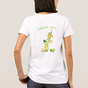 T-Shirt à boire aux citrons frais - Texte personna
