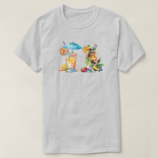 T-shirt à boisson tropicale (Design devant)