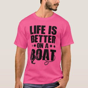 T-shirt À bord du bateau voilier Capitaine voilier Mer 4
