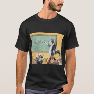 T-shirt A Border Collie dog teaches his pup pupils maths