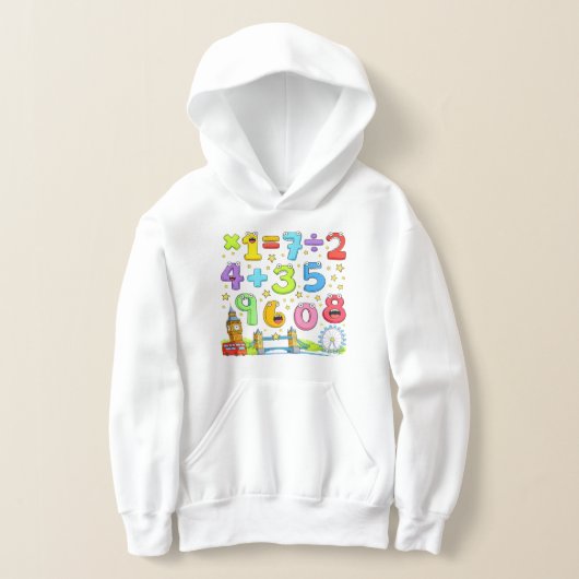 T-shirt à capuche avec des chiffres et des équatio (Poser)