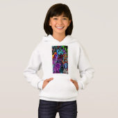 T-Shirt à capuche décontracté pour filles (Devant entier)