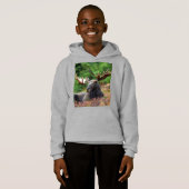 T-shirt à capuche d'orignal (Devant entier)