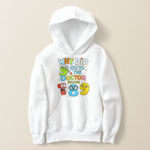 T-shirt à capuche drôle de chiffres pour enfants