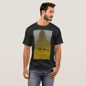 T-shirt à capuche jaune Vivant mort/roi (Devant entier)