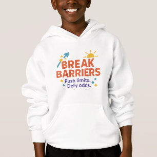 T-shirt à capuche pour enfants Break Barriers Ci