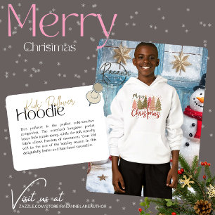 T-shirt à capuche pour enfants "Joyeux Noël"