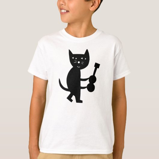 T-shirt A Cat With A Guitar (Devant)