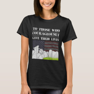 T-shirt À Ceux Qui Ont Courageusement Donné Leur Vie Mémoi