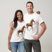 T-shirt à cheval géométrique (Unisexe)