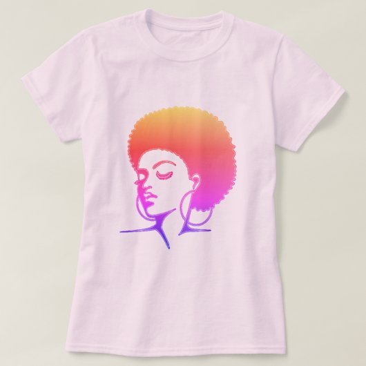 T-shirt à cheveux naturels (Design devant)