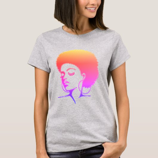 T-shirt à cheveux naturels (plus taille) (Devant)