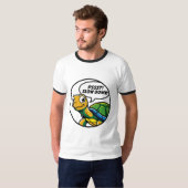 T-shirt A Chromatic Sage: Psychedelic Pop-Art Wise Turtle (Devant entier)