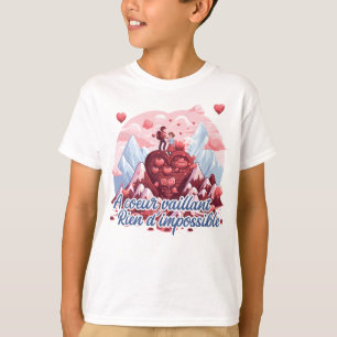 T-shirt A coeur vaillant rien d'impossible