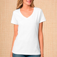 T-shirt à col blanc pour femmes / Personnaliser