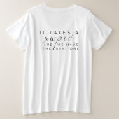 T-Shirt à col écossais Manoules Plus Taille (Design dos)