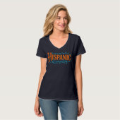 T-shirt à col V de base pour femmes (Devant entier)
