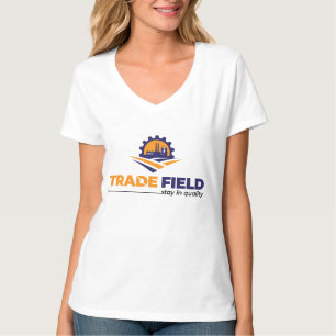 T-shirt à col V de base pour femmes