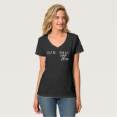 T-shirt à col V de base pour femmes (Devant entier)