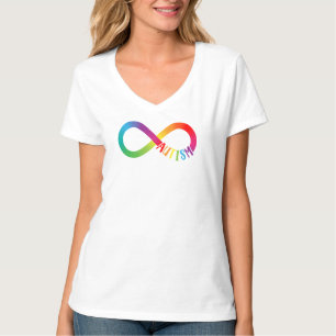 T-shirt à col V de base pour femmes