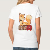 T-shirt à col V : Faites-moi confiance (blanc) (Dos)