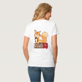 T-shirt à col V : Faites-moi confiance (blanc) (Dos entier)