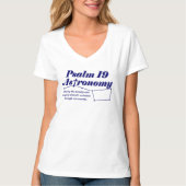 T-Shirt à col V féminin Psalm 19 (Devant)