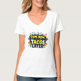 T-shirt à col V pour femmes - Citation d’entraînem