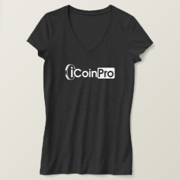 T-shirt à col V pour femmes iCoinPro
