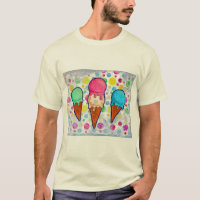 T-shirt à cônes de crème glacée