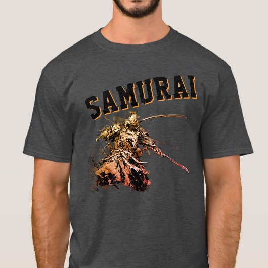 T-shirt A cool, nostalgic version of a Japanese samurai