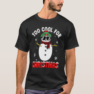 T-shirt À Cool Pour Noël Snowman neige joyeuse vacances X