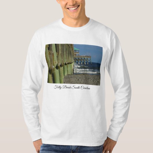 T-shirt À côté de Folly Pier (Devant)
