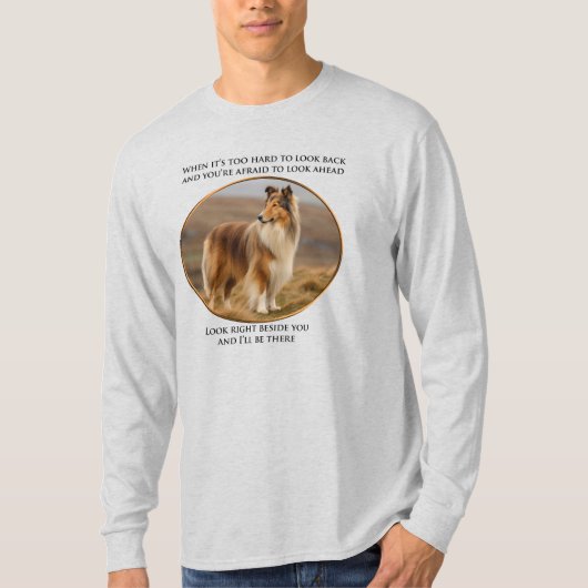 T-shirt À Côté De Vous Collie (Devant)