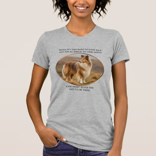 T-shirt À Côté De Vous Collie (Devant)